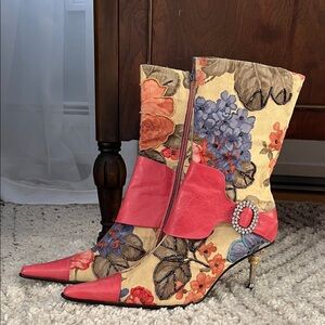 New Juno New York Multicolor Floral Heel